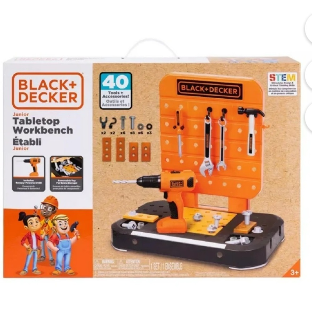 BLACK and DECKER Tabletop Workbench ages 3 + 40 Tools and accessories - Picture 1 of 5